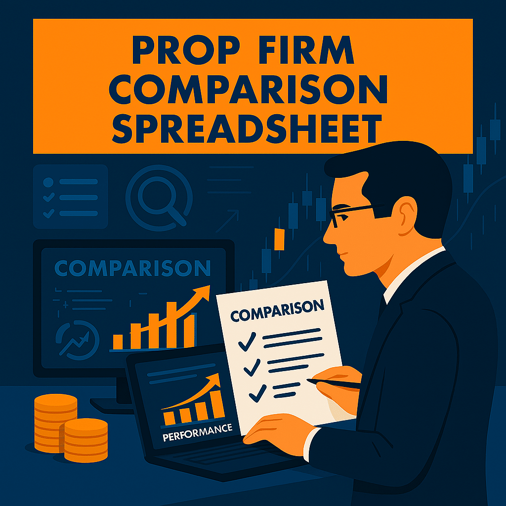 prop firm comparison spreadsheet