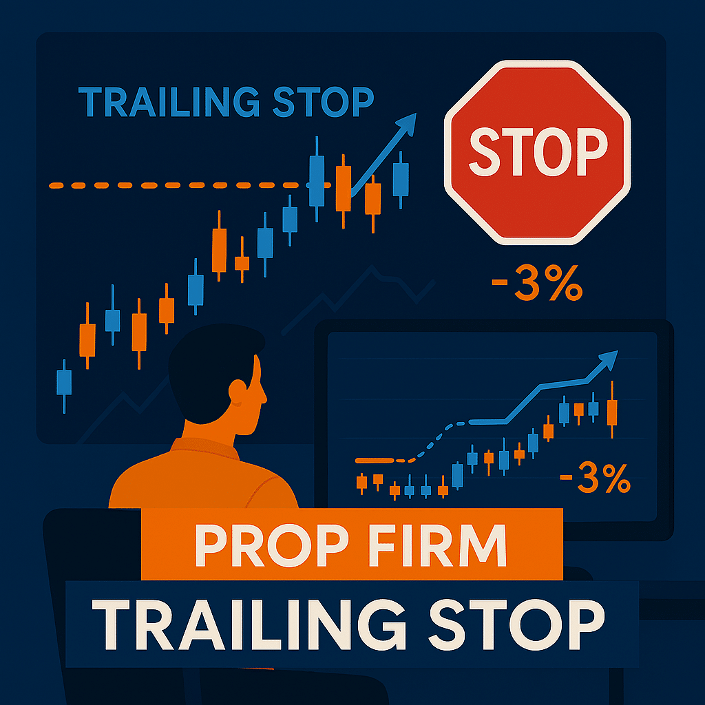 prop firm trailing stop