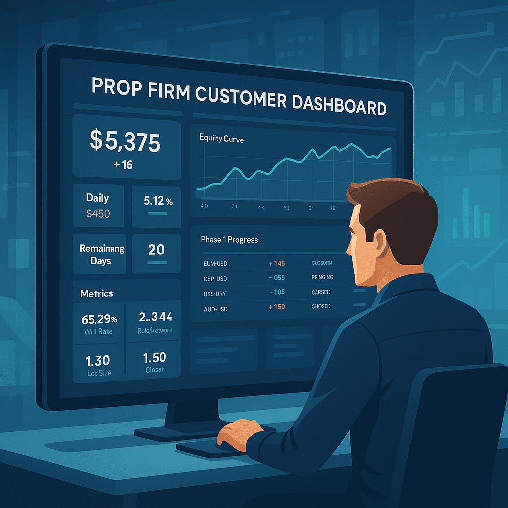 prop firm customer dashboard