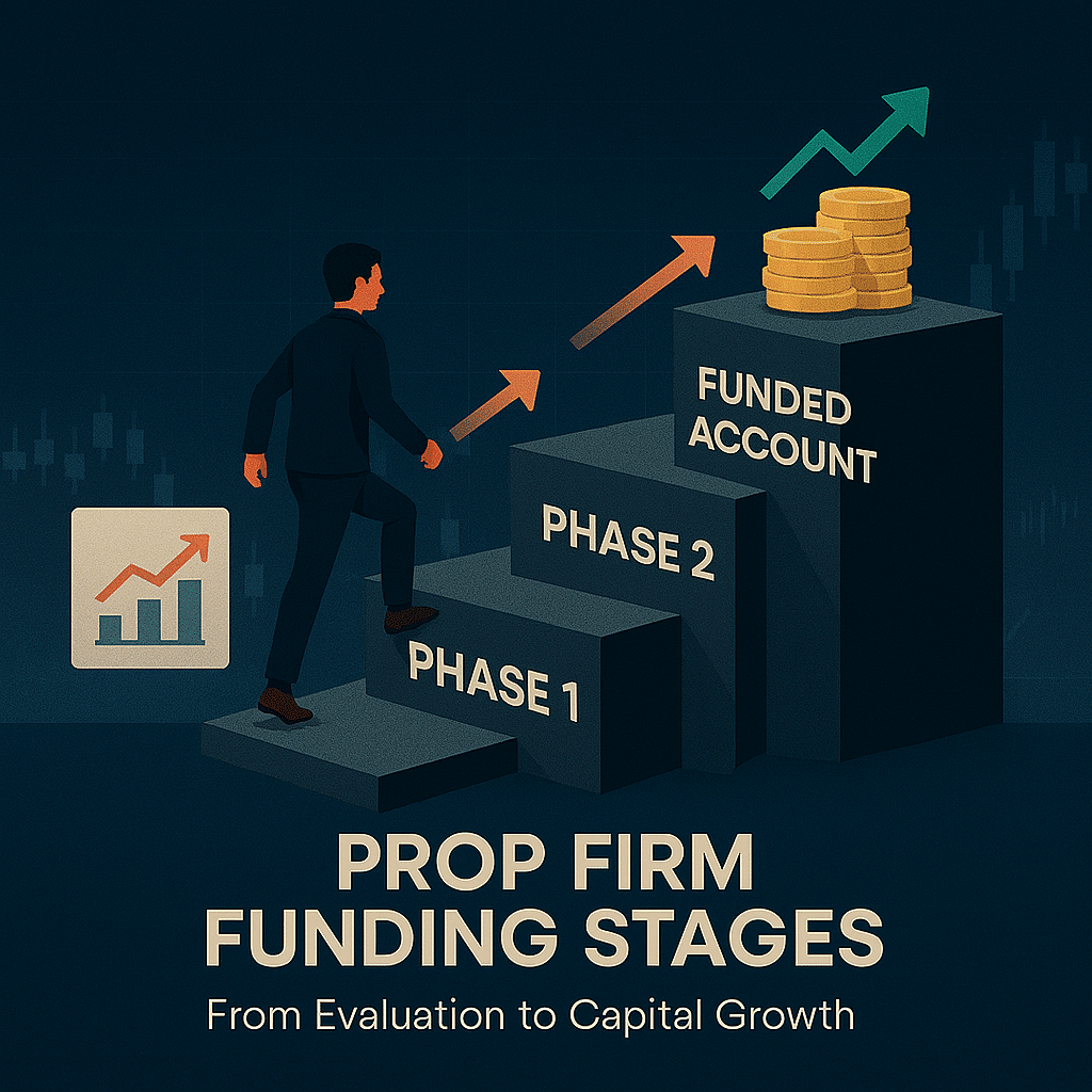 prop firm funding stages