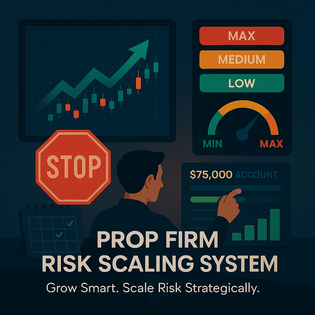 prop firm risk scaling system